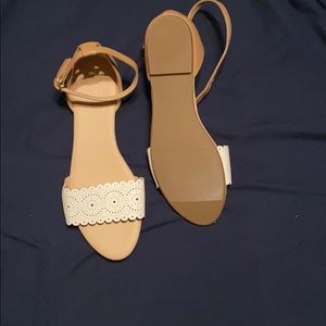 Never worn- Ankle strap sandals